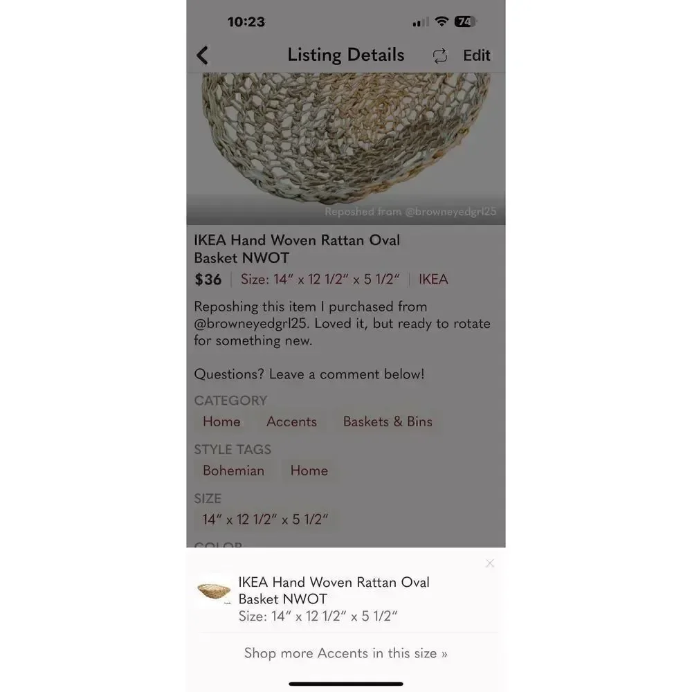 IKEA hand woven